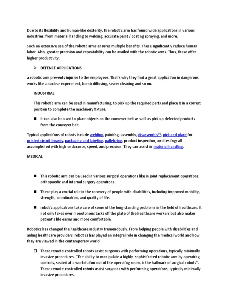Robot | PDF | Business | Technology & Engineering