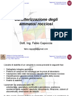 Capoccia F. - Caratterizzazione Degli Ammassi Rocciosi