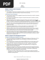 Module 1-Internal Control Frameworks: Introduction To COSO