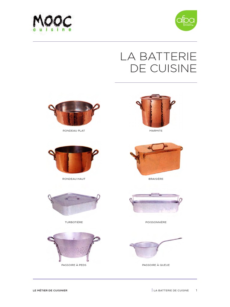 La Batterie de Cuisine PDF