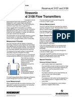 Technical Note Rosemount Ultrasonic 3107 Level 3108 Flow Transmitters en 87818 PDF