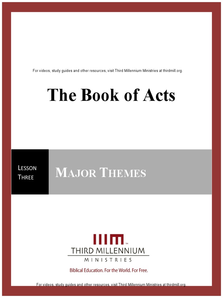 The Book of Acts: Ajor Hemes | PDF | Acts Of The Apostles | Glossolalia