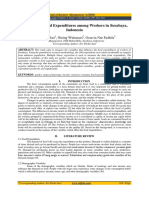 Variables of Food Expenditures Among Workers in Surabaya, Indonesia