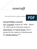 H. P. Lovecraft - Wikipedia