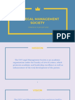 Ust Legal Management Society: STRATEGIC PLAN 2017-2022