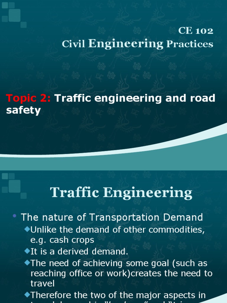 CE 102 Class 2 | PDF | Road | Harbor