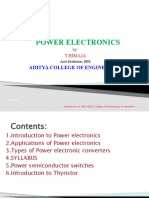 Power Electronics: Aditya College of Engineering