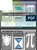 Conic Sections:Circles: Section 9.3