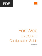 FortiWeb On OCB FE Configuration Guide