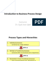 Introduction To Business Process Design: Instructor Dr. Syed Amir Iqbal