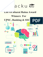 List of Bharat Ratna Award Winners For UPSC, Banking & SSC Exams
