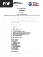 Life Skills Curriculum Semester 3: Understanding Stress