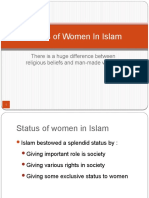 Status of Women in Islam: There Is A Huge Difference Between Religious Beliefs and Man-Made Values