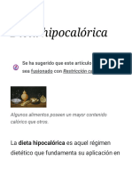 Dieta Hipocalórica - Wikipedia, La Enciclopedia Libre PDF