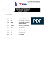 Tournament Rules and Regulations Malaysian Hockey Confederation TNB MHL Hockey League 2020 (Premier & Women)