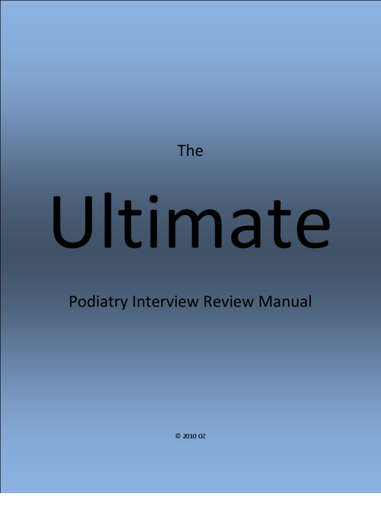Ultimate Podiatry Review Manual | PDF | Gout | Surgery