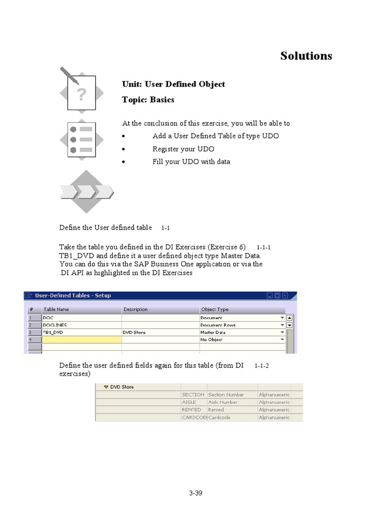 UDO Basics: Creating User Defined Objects | PDF | Computer Data | Software