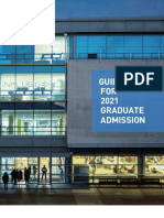 Guidelines FOR 2021 Graduate Admission