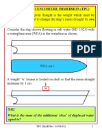 Centimetre.: Tonnes Per Centimetre Immersion (TPC)