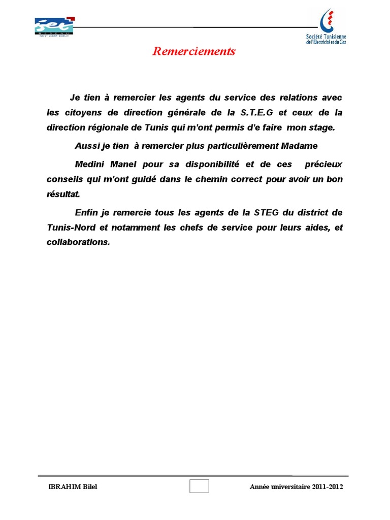Présentation de la STEG en Tunisie | PDF | Électricité | Énergie et ...