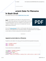 Append Current Date To Filename in - Bash Shell PDF