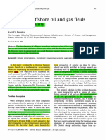 Sequencing Offshore Oil and Gas Fields Under Uncertainty