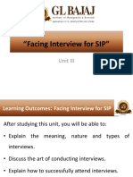 SSP Unit III Interview