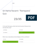 Results - Sri Rama Navami - Ramayana - Quiz PDF