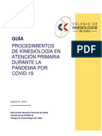 Guía Procedimientos de Kinesiología en APS Durante Pandemia - Subcomité APS COLKINE