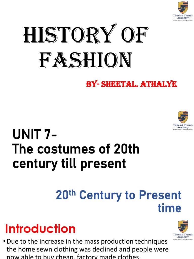 History of Fashion Part 01 | PDF