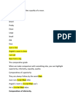 Comparatives and Superlatives