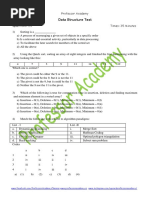 Data Structure Test