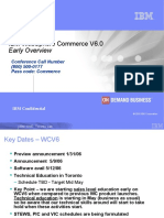 Ibm Websphere Commerce V6.0: Early Overview