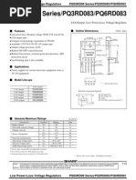 PQ05RD08 Series/PQ3RD083/PQ6RD083: Features Outline Dimensions