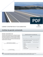 Carnet Entretien Et Garanties fr.34244