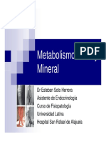 Metabolismo Oseo y Mineral