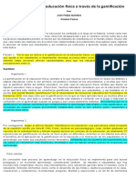 La Evaluación de Educación Física A Través de La Gamificación