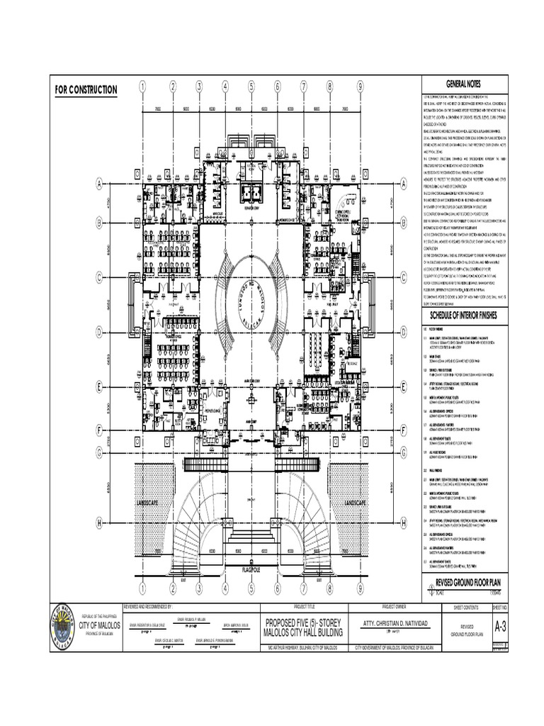 Proposed Malolos City Hall Building Ground Floor Plan | PDF