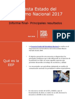 Encuesta Estado Del Periodismo Nacional 2017: Informe Final-Principales Resultados
