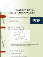 Destilación Batch Multicomponente