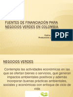 Fuentes de Financiación para Negocios Verdes en Colombia