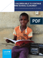 UNICEF Report on Internet