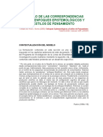 Lectura 3 Modelo de Las Correspondencias Entreenfoques Epistemológicos y Estilos de Pensam