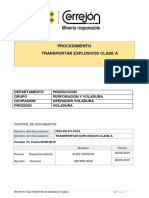 Transporte de Explosivos Clase A