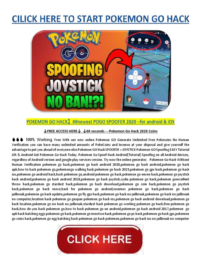 POKEMON GO HACK】newest POGO SPOOFER 2020 for android & iOS PDF