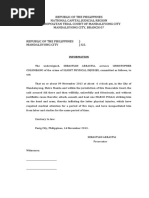 Republic of The Philippines National Capital Judicial Region Metropolitan Trial Court of Mandaluyong City Mandaluyong City, Branch 07