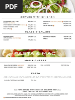 CAVA Menu and Nutrition Information | PDF | Pickling | Coleslaw