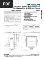 10-Channel High-Voltage Scan Driver and VCOM Amplifier For TFT LCD Panels