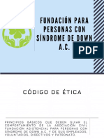 Código DE Ética Fundación Asistencial para Personas CON Síndrome DE Down