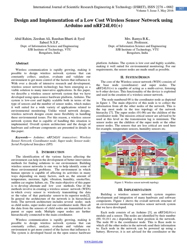 Low-Cost Wireless Sensor Network Design | PDF | Wireless Sensor Network ...